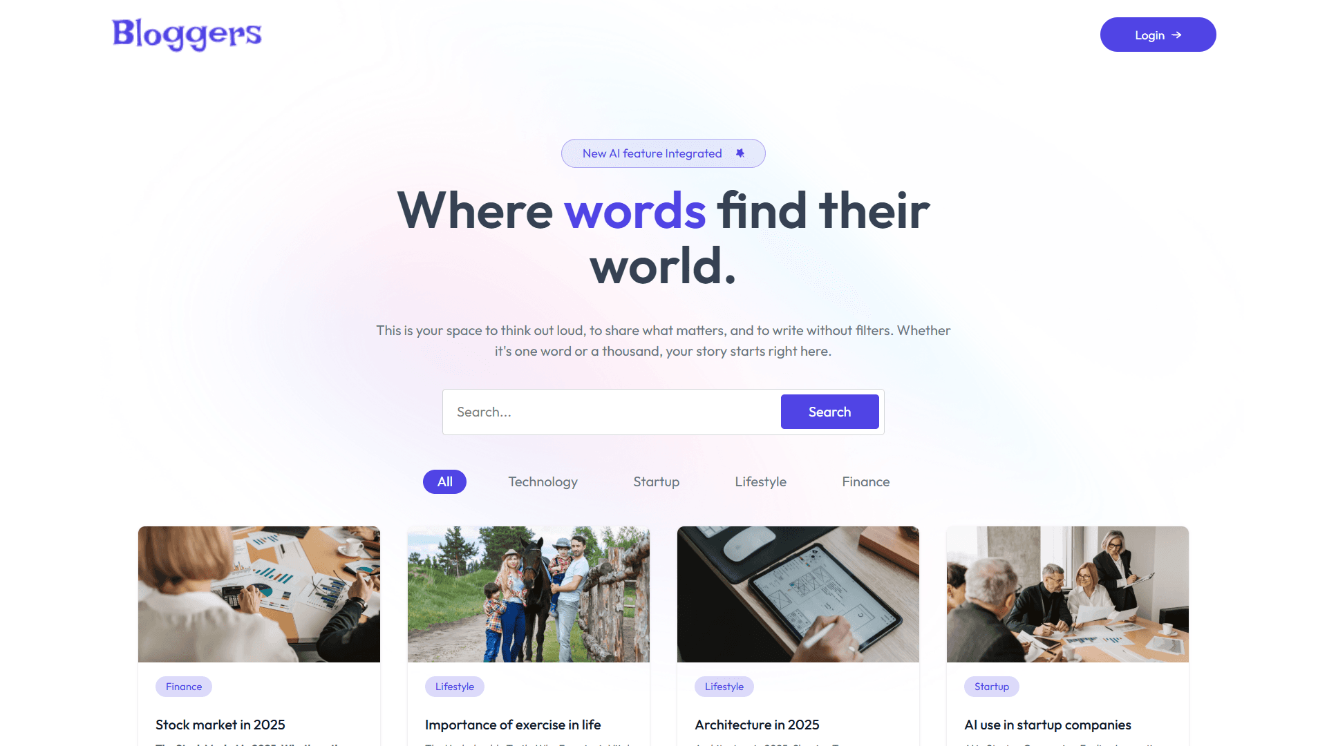 Bloggers - Online Blogging Application