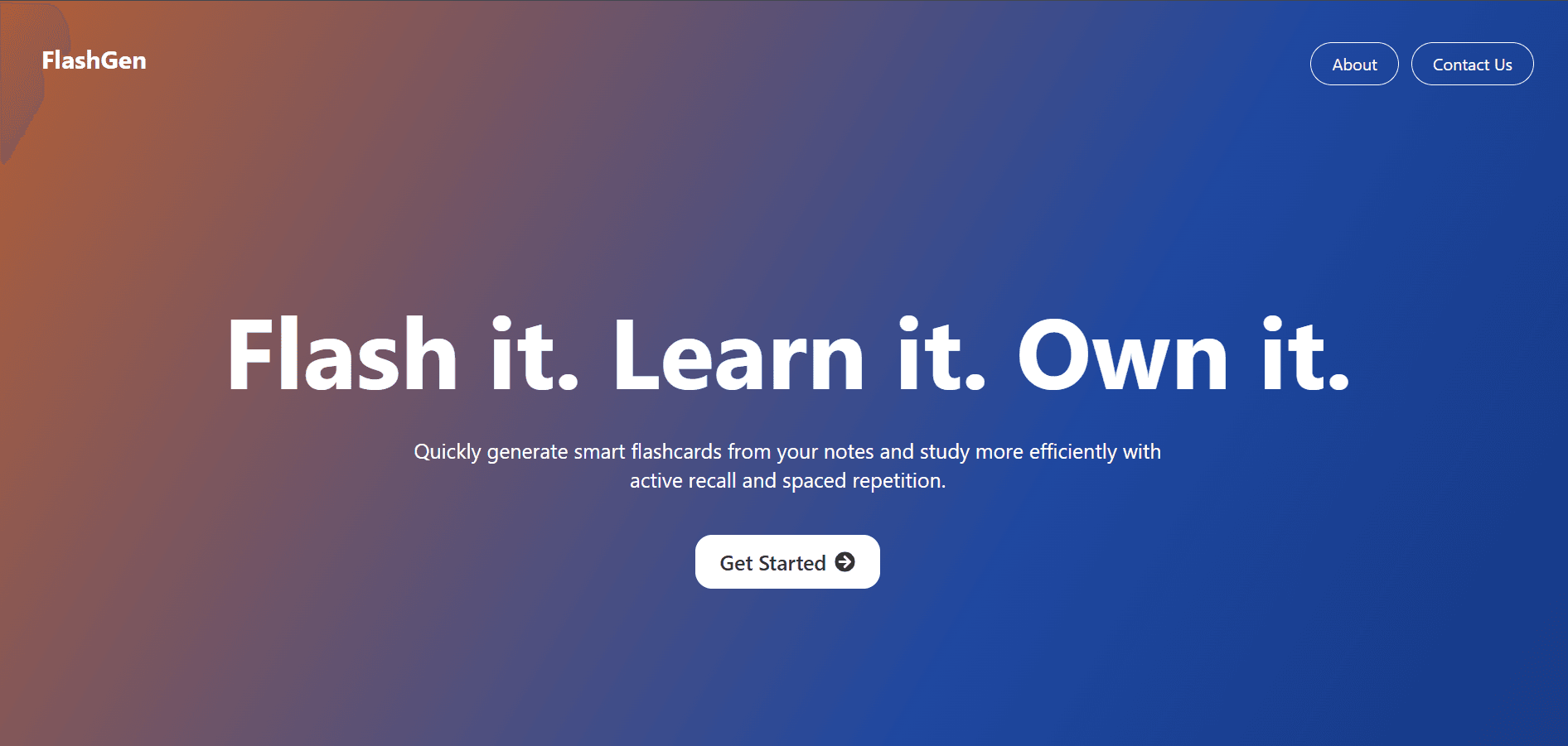 FlashGen - FlashCard Generator